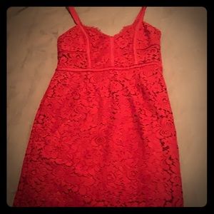 Stunning Red Lace Dress